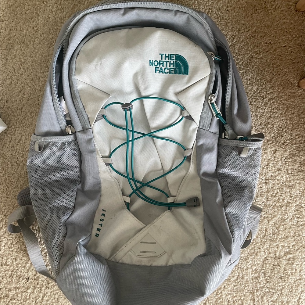 North Face Jester Backpack in light grey